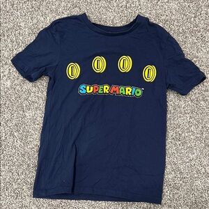 Nintendo Super Mario Navy Blue Kids Tee